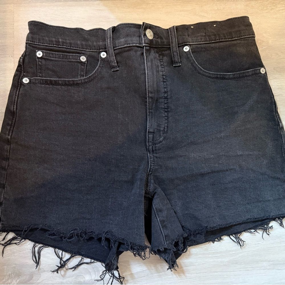 Madewell Black Jean Shorts